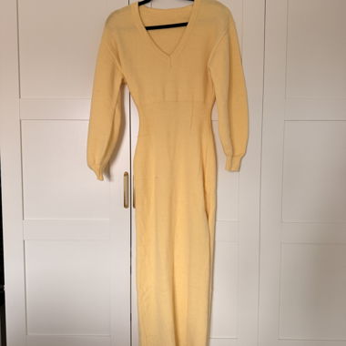 Yellow Knit Dress