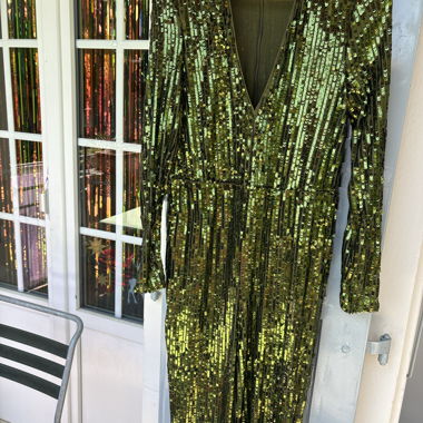 Tuta scintillante con paillettes