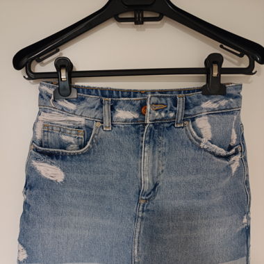 Mini skirt jeans