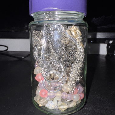 Mixed Jewelry in Jar
