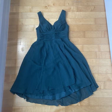 Robe de bal vert foncé