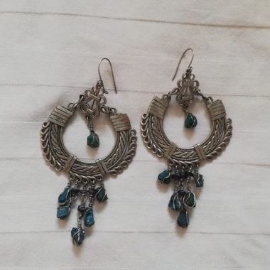 boucles d'oreilles bohèmes faites main