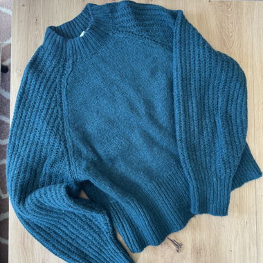 Pull chaud bleu canard