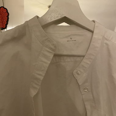 Camicia bianca colletto monk