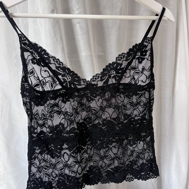 black lace top