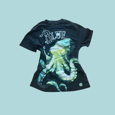 T-shirt Enfant Bleu Poulpe 165