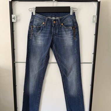 Jeans Mango slim fit zip vita bassa, Taglia 36