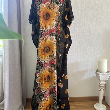Floral print kaftan dress