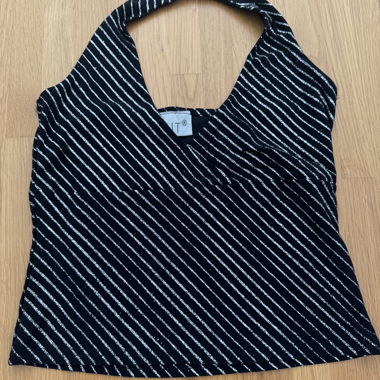 Top nero glitterato KIT