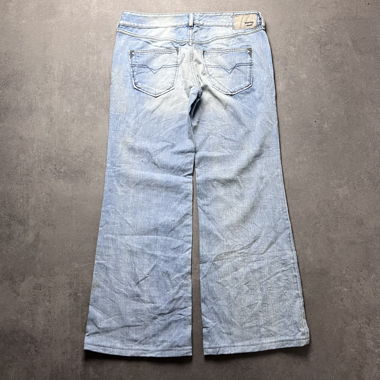 Jeans Diesel Vintage à Jambe Large Bleu Clair W32 L32
