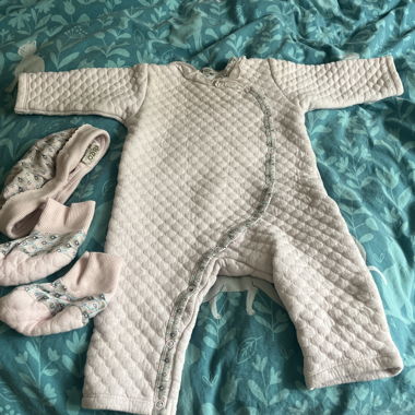 Padded baby jumpsuit