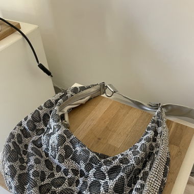 Sac léopard strass 