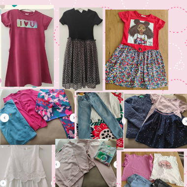 Mädchen Bekleidungs Set, Gr.122, 7/8 J.