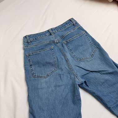 Jean droit bleu