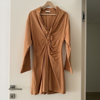 Sandro tie-waist dress