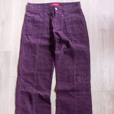 Pantalon large en velours côtelé