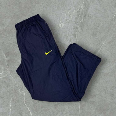 vintage fc barcelona nike trackpants in navy