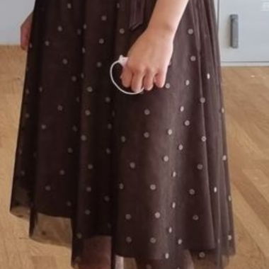 Abito in tulle marrone taglia S