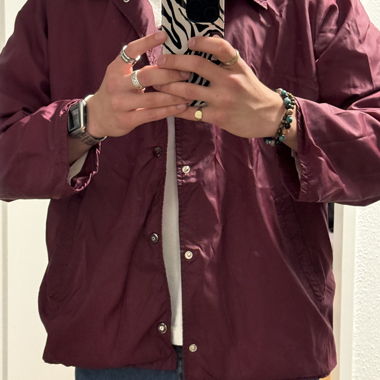 Giacca windbreaker bordeaux