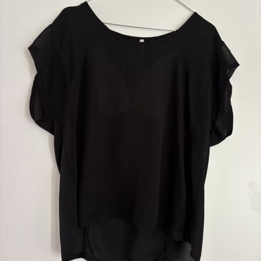 Top nero con maniche corte e schiena scoperta Pepe Jeans