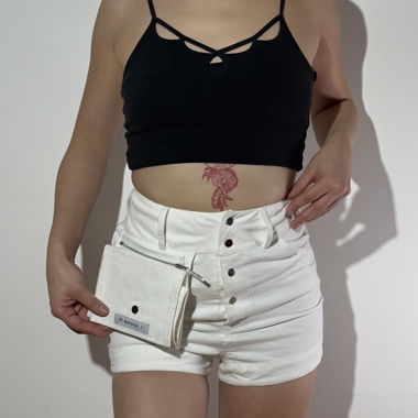 MMMI Handmade White Corduroy Shorts