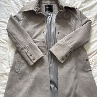 Beige wool coat