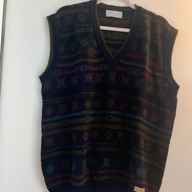 Gilet en maille Jockey vintage 90s 90er 80s 80er