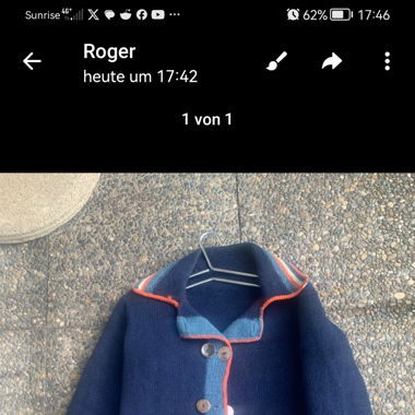 Sehr schöne Baumwoll Jacke
