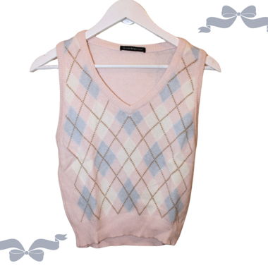 V-Neck Sweater Vest - Preppy & Stockholm