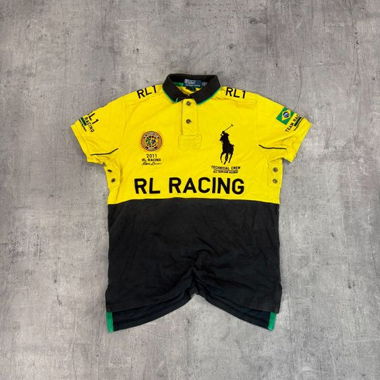 Vintage Ralph Lauren Racing Brazil Polo Shirt (M)