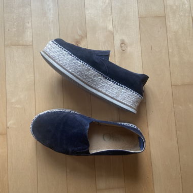 Blue Espadrille Slip-Ons Gr. 39