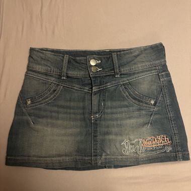 Von Dutch x Bershka Jeansminirock