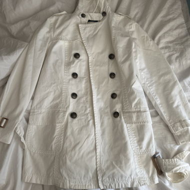 Trench-coat blanc