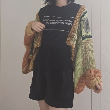 Crochet shrug cardigan