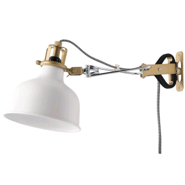 IKEA Ranarp Weiß Gold Leuchte