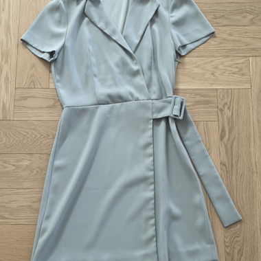 MNG blazer dress mint green 