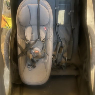 Baby seat for bike trailer