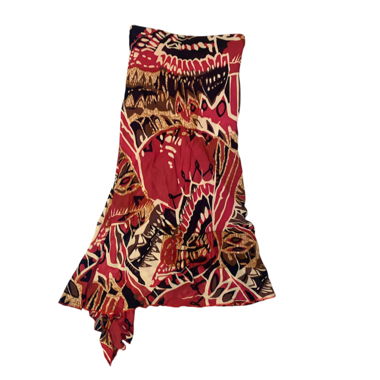 asymmetrical boho skirt