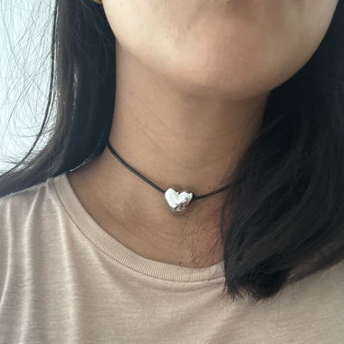 Heart Tie necklace ajustable