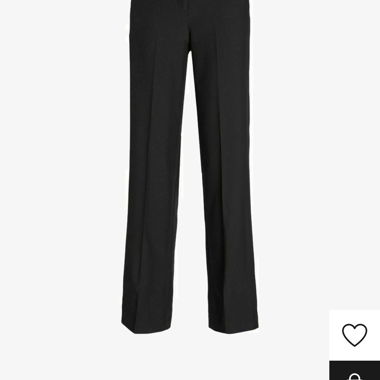 Pantalon habillé taille haute à jambes larges JJXX « Mary HW » — Noir