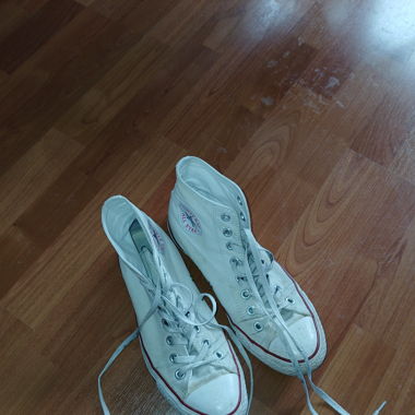 Converse haute blanche