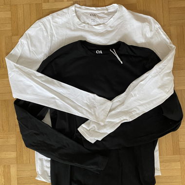 Lot de 2 t-shirts manches longues C&A S