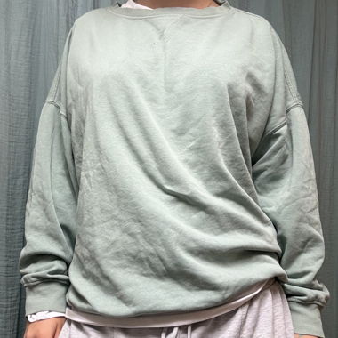 Mintgrünes Sweatshirt 