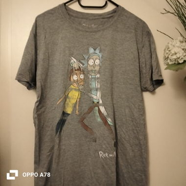 Rick and Morty grey T-shirt size L