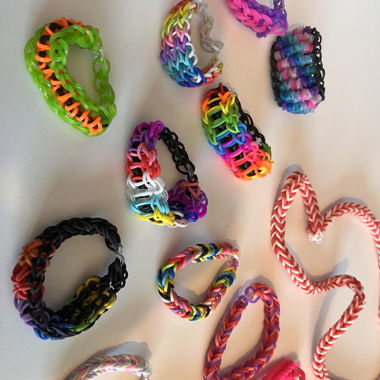 Set of Loom Bands, Beads and Bracelets