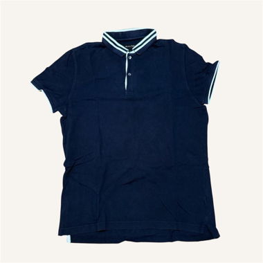 Massimo Dutti Navy Polo Shirt