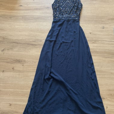 Robe de soirée élégante bleu marine
