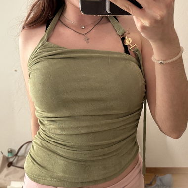 GRÜNES ELEGANTES TOP