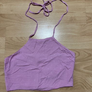 Crop Top Halter pink