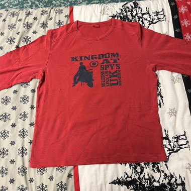 Camicia rossa a maniche lunghe Esprit